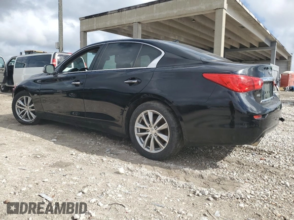 2017 Infiniti Q50 2.0t Sport with VIN JN1CV7AR2HM680043, listed as a Copart auction lot 85490104 with 115,485 mi miles and Clean Title. Bid and sale history available at carsss.com. Image 2.