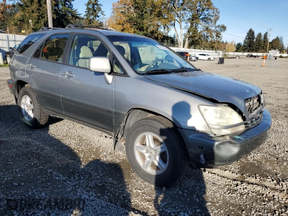 2001 Lexus RX 300 with VIN JTJGF10U710089943, listed as a Copart auction lot 78927544 with 228,152 mi miles and Salvage Title. Bid and sale history available at carsss.com. Image 4.