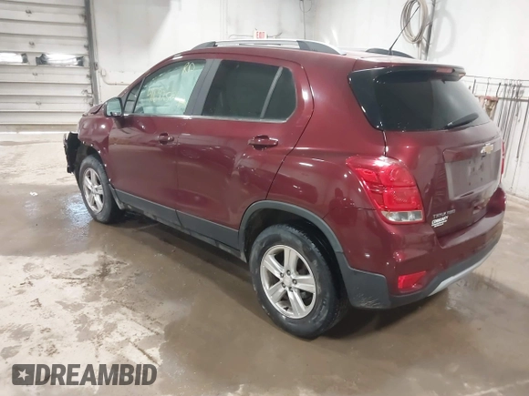 2017 Chevrolet Trax LT with VIN 3GNCJPSB9HL184572, listed as a IAAI auction lot 41692581 with 86,656 mi miles. Bid and sale history available at carsss.com. Image 3.