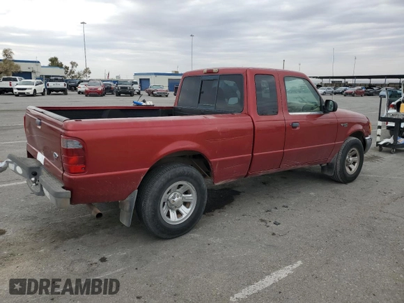 2002 Ford Ranger XLT Appearance with VIN 1FTYR44EX2PA16674, listed as a Copart auction lot 76377354 with 164,298 mi miles and Salvage Title. Bid and sale history available at carsss.com. Image 3.