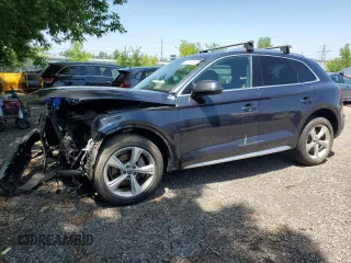 2019 Audi Q5 Premium Plus with VIN WA1BNAFY5K2055851, listed as a Copart auction lot 62140525 with Not provided miles and Salvage title. Bid and sale history available at DreamBid. Image 1.