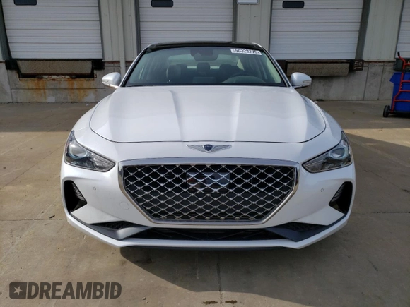 2019 Genesis G70 3.3T Advanced with VIN KMTG74LE1KU030470, listed as a Copart auction lot 50328775 with 27,312 mi miles and Salvage Title. Bid and sale history available at carsss.com. Image 5.