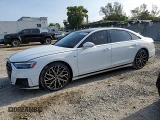 2021 Audi A8 with VIN WAU8DAF81MN030527, listed as a Copart auction lot 50038014 with 36,528 mi miles. Bid and sale history available at carsss.com. Image 1.