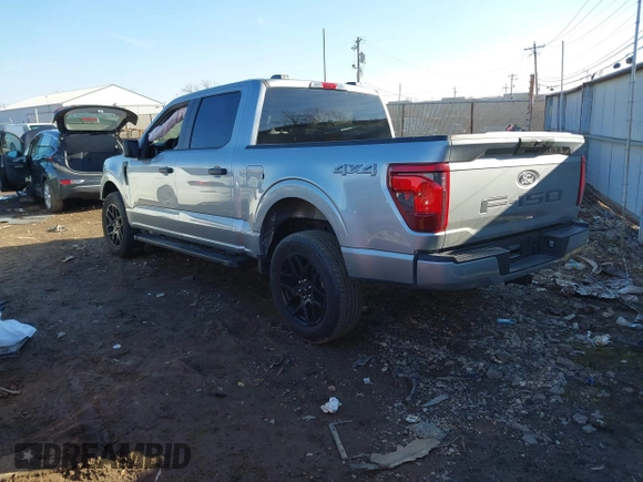 2024 Ford F-150 STX with VIN 1FTFW2L54RKE48691, listed as a IAAI auction lot 41554175 with 6,781 mi miles and . Bid and sale history available at carsss.com. Image 3.