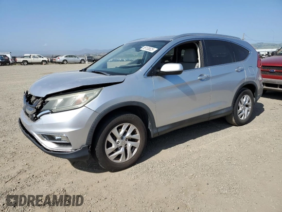 2015 Honda CR-V EX-L with VIN 2HKRM3H70FH522945, listed as a Copart auction lot 55135525 with 79,436 mi miles and Salvage Title. Bid and sale history available at DreamBid. Image 1.