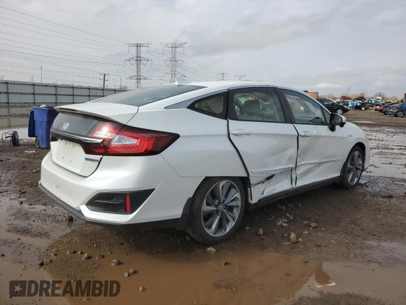 2018 Honda Clarity Plug-In Hybrid with VIN JHMZC5F19JC017468, listed as a Copart auction lot 51380335 with 58,900 mi miles and Salvage Title. Bid and sale history available at carsss.com. Image 3.