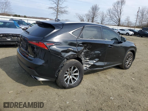 2018 Lexus NX with VIN JTJBARBZ0J2162784, listed as a Copart auction lot 48522105 with 71,786 mi miles and Salvage Title. Bid and sale history available at carsss.com. Image 3.