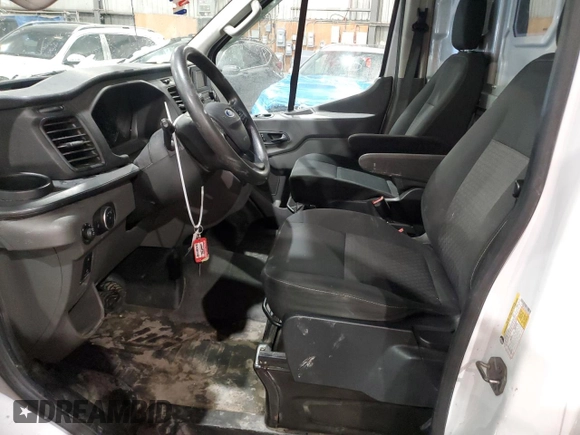 2021 Ford Transit Cargo with VIN 1FTBR1C81MKA62328, listed as a Copart auction lot 44894585 with 75,951 mi miles and Salvage Title. Bid and sale history available at DreamBid. Image 7.