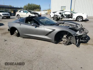 2015 Chevrolet Corvette 2LT with VIN 1G1YC2D79F5104035, listed as a Copart auction lot 68893664 with 56,029 mi miles and Salvage Title. Bid and sale history available at carsss.com. Image 4.
