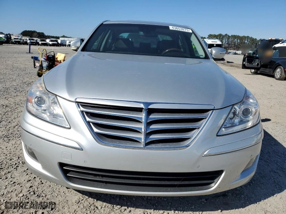 2009 Hyundai Genesis with VIN KMHGC46FX9U044890, listed as a Copart auction lot 43653075 with 126,363 mi miles and Salvage Title. Bid and sale history available at carsss.com. Image 5.