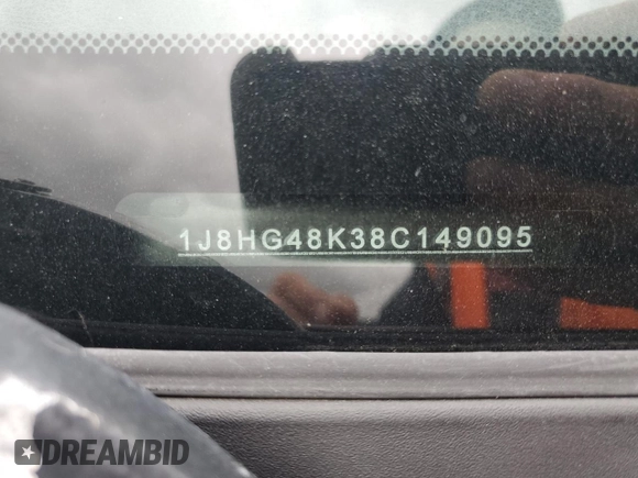 2008 Jeep Commander Sport с VIN 1J8HG48K38C149095, выставлен на аукционе Copart как лот 57962325 с пробегом 178 272 миль миль и Чистый • Clean title. История ставок и продаж доступна на DreamBid. Изображение 13.
