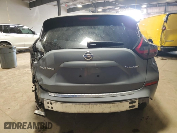 2022 Nissan Murano SL with VIN 5N1AZ2CS1NC106817, listed as a Copart auction lot 59849395 with 32,953 mi miles and Salvage title. Bid and sale history available at DreamBid. Image 6.