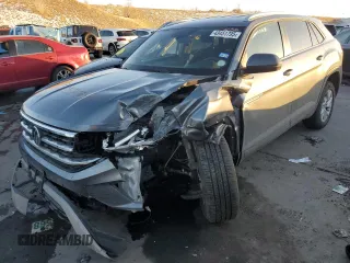 2021 Volkswagen Atlas S z VIN 1V2GC2CA5MC201837, wystawiony jako Copart lot #43451795 z przebiegiem 48 188 mil mil oraz Szkoda całkowita • Salvage title. Historia ofert i sprzedaży dostępna na DreamBid. Obrazek 1.
