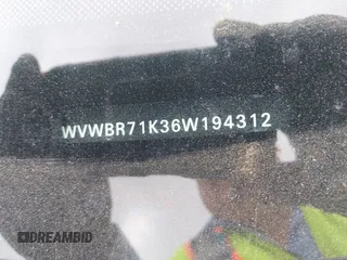 2006 Volkswagen Rabbit z VIN WVWBR71K36W194312, wystawiony jako IAAI lot #42026843 z przebiegiem 89 712 mil mil oraz . Historia ofert i sprzedaży dostępna na DreamBid. Obrazek 9.