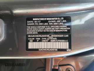 2018 Infiniti QX30 Premium with VIN SJKCH5CR5JA045165, listed as a Copart auction lot 70589234 with 85,595 mi miles and Non Repairable. Bid and sale history available at carsss.com. Image 14.