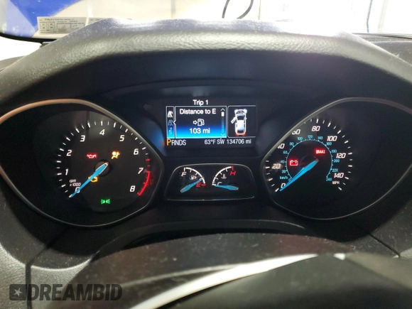 2013 Ford Focus SE with VIN 1FADP3F25DL302871, listed as a Copart auction lot 53094085 with 134,706 mi miles and Salvage Title. Bid and sale history available at carsss.com. Image 9.
