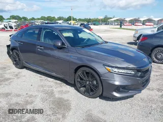 2022 Honda Accord Touring with VIN 1HGCV3F91NA031010, listed as a IAAI auction lot 40302407 with 18,820 mi miles and . Bid and sale history available at DreamBid. Image 1.