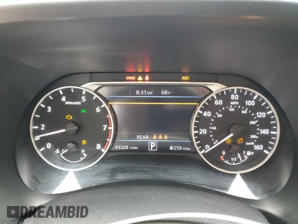 2021 Nissan Sentra SV with VIN 3N1AB8CV2MY296934, listed as a Copart auction lot 56463445 with 43,328 mi miles and Salvage title. Bid and sale history available at DreamBid. Image 9.