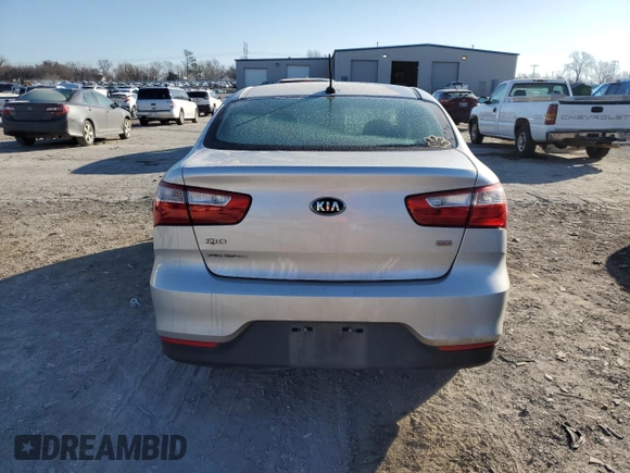 2017 Kia Rio LX with VIN KNADM4A34H6117995, listed as a Copart auction lot 41587425 with 131,941 mi miles and Salvage Title. Bid and sale history available at carsss.com. Image 6.
