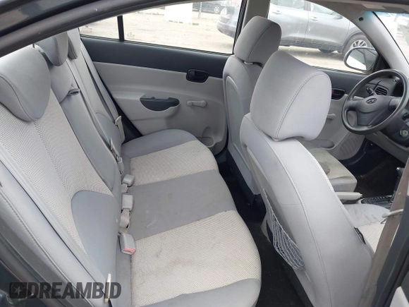 2010 Hyundai Accent GLS with VIN KMHCN4AC5AU464938, listed as a IAAI auction lot 42161461 with 134,296 mi miles. Bid and sale history available at carsss.com. Image 8.
