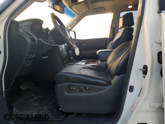 2012 Infiniti QX56 8-passenger with VIN JN8AZ2NC5C9317348, listed as a Copart auction lot 80079664 with 122,457 mi miles and Non Repairable. Bid and sale history available at carsss.com. Image 7.