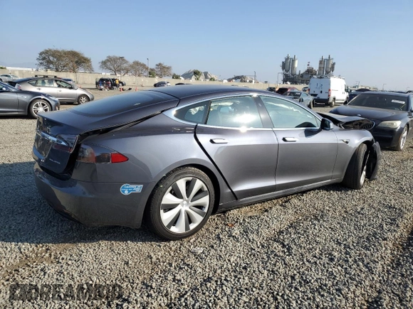 2021 Tesla Model S Long Range Plus with VIN 5YJSA1E20MF425022, listed as a Copart auction lot 46169645 with 16,786 mi miles and Salvage title. Bid and sale history available at DreamBid. Image 3.