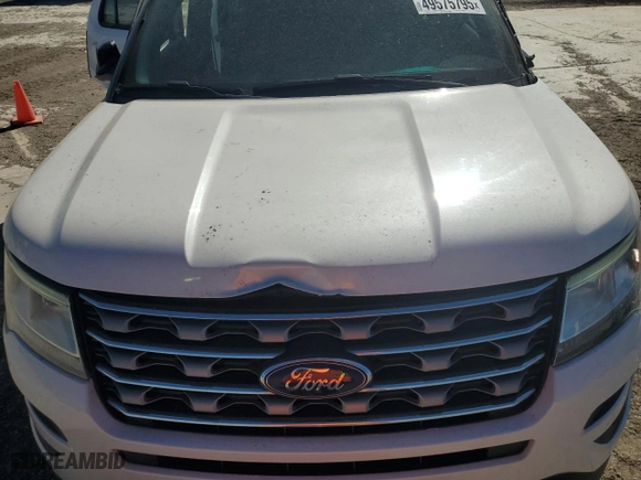 2017 Ford Explorer XLT with VIN 1FM5K7D87HGB27836, listed as a Copart auction lot 49575795 with 28,751 mi miles and Salvage Title. Bid and sale history available at carsss.com. Image 12.