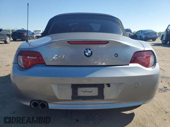 2007 BMW Z4 3.0si with VIN 4USBU53557LW92390, listed as a Copart auction lot 55604244 with 151,074 mi miles and Clean title. Bid and sale history available at DreamBid. Image 6.