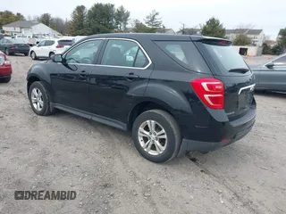2017 Chevrolet Equinox LS with VIN 2GNALBEK6H1587846, listed as a IAAI auction lot 41612435 with 58,397 mi miles. Bid and sale history available at carsss.com. Image 3.