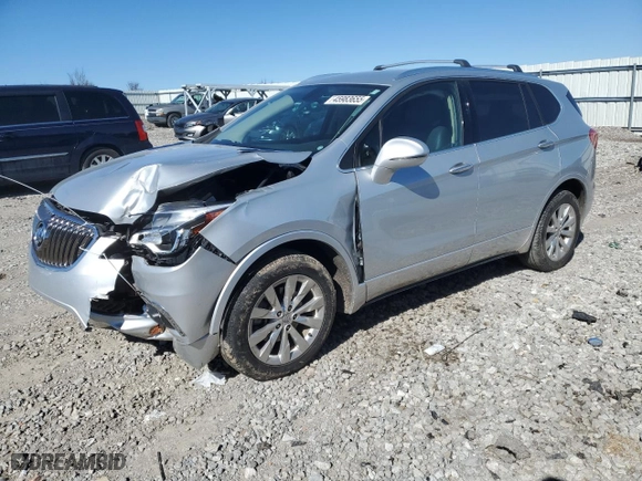2017 Buick Envision Essence with VIN LRBFXBSA3HD128632, listed as a Copart auction lot 45983655 with 0 mi miles and Salvage Title. Bid and sale history available at carsss.com. Image 1.