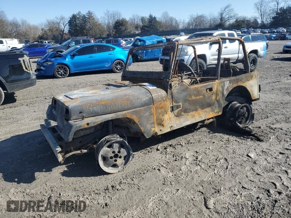 1995 Jeep Wrangler S with VIN 1J4FY19P9SP301556, listed as a Copart auction lot 42497725 with 0 mi miles and Salvage Title. Bid and sale history available at carsss.com. Image 1.