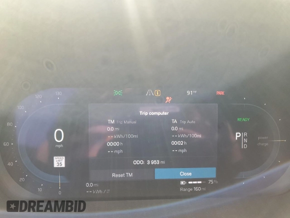 2022 Volvo C40 Ultimate с VIN YV4ED3GB9N2004012, выставлен на аукционе Copart как лот 74464444 с пробегом 3 953 миль миль и Списание • Salvage title. История ставок и продаж доступна на DreamBid. Изображение 9.