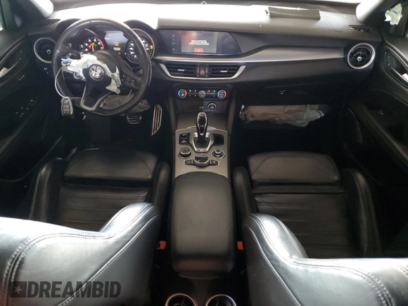 2022 Alfa Romeo Stelvio Ti with VIN ZASPAKBN7N7D25427, listed as a Copart auction lot 45980975 with 58,154 mi miles and Salvage Title. Bid and sale history available at carsss.com. Image 8.