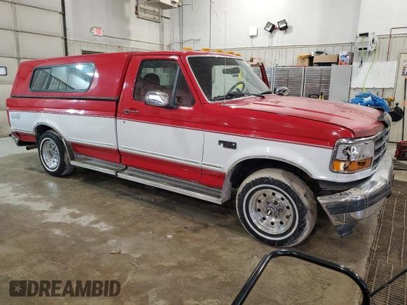 1995 Ford F-150 with VIN 1FTEF14N7SLC00309, listed as a Copart auction lot 81805044 with 94,407 mi miles and Salvage Title. Bid and sale history available at carsss.com. Image 4.