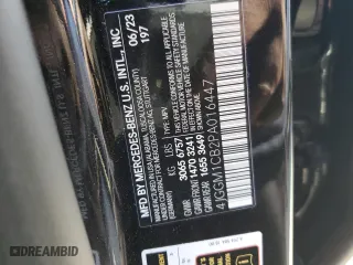 2023 Mercedes-Benz EQE with VIN 4JGGM1CB2PA016447, listed as a Copart auction lot 72873943 with 3,556 mi miles and Salvage Title. Bid and sale history available at carsss.com. Image 13.
