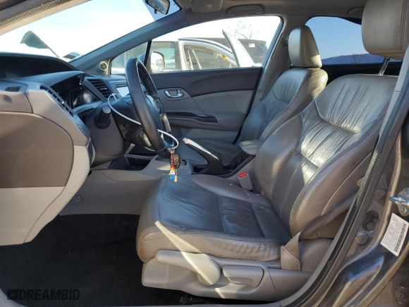 2012 Honda Civic Sdn EX-L with VIN 2HGFB2F98CH580394, listed as a Copart auction lot 47887065 with 193,249 mi miles and Salvage Title. Bid and sale history available at carsss.com. Image 7.