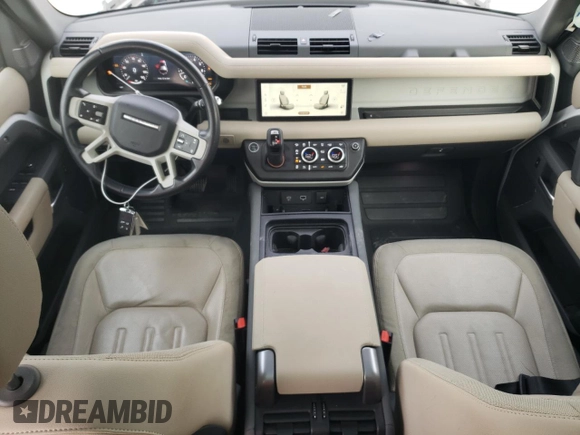 2021 Land Rover Defender S with VIN SALEJERX7M2044693, listed as a Copart auction lot 79848234 with 46,881 mi miles and Salvage title. Bid and sale history available at DreamBid. Image 8.