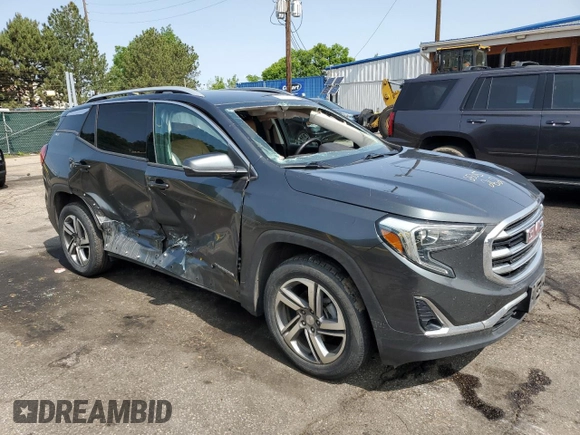 2020 GMC Terrain SLT z VIN 3GKALVEV1LL125257, wystawiony jako Copart lot #59213155 z przebiegiem 79 243 mil mil oraz Szkoda całkowita • Salvage title. Historia ofert i sprzedaży dostępna na DreamBid. Obrazek 4.
