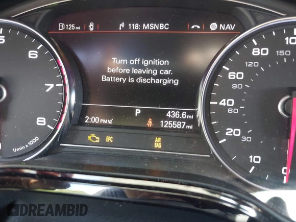 2015 Audi A8 3.0T with VIN WAU3GAFD6FN008993, listed as a IAAI auction lot 42239421 with 125,587 mi miles and . Bid and sale history available at DreamBid. Image 15.