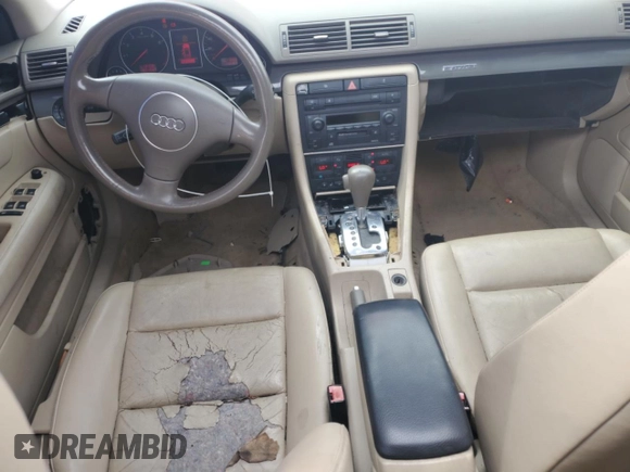 2005 Audi A4 SE с VIN WAULC68E35A068735, выставлен на аукционе Copart как лот 55975355 с пробегом 146 463 миль миль и Списание • Salvage title. История ставок и продаж доступна на DreamBid. Изображение 8.