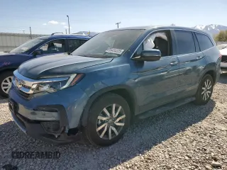 2019 Honda Pilot EX-L z VIN 5FNYF6H52KB033851, wystawiony jako Copart lot #55434225 z przebiegiem 25 703 mil mil oraz Szkoda całkowita • Salvage title. Historia ofert i sprzedaży dostępna na DreamBid. Obrazek 1.