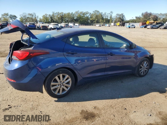 2015 Hyundai Elantra SE with VIN 5NPDH4AE9FH582106, listed as a Copart auction lot 76104884 with 89,183 mi miles and Salvage Title. Bid and sale history available at carsss.com. Image 3.