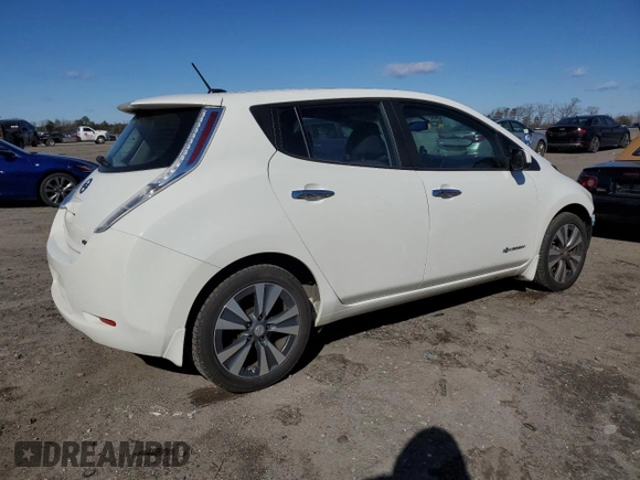 2016 Nissan LEAF SL with VIN 1N4BZ0CP4GC300324, listed as a Copart auction lot 45013095 with 72,183 mi miles and Clean Title. Bid and sale history available at carsss.com. Image 3.