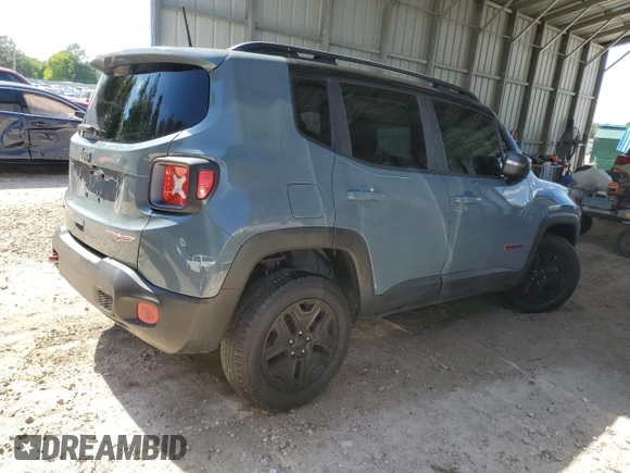 2018 Jeep Renegade Trailhawk with VIN ZACCJBCB3JPH43220, listed as a Copart auction lot 55473395 with Not provided miles and Salvage title. Bid and sale history available at DreamBid. Image 3.