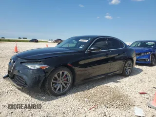2017 Alfa Romeo Giulia with VIN ZARFAEDN1H7550147, listed as a Copart auction lot 56368285 with 86,691 mi miles and Salvage title. Bid and sale history available at DreamBid. Image 1.
