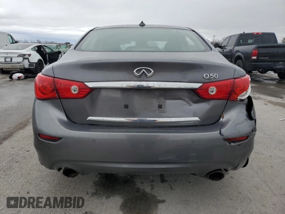 2014 Infiniti Q50 Sport with VIN JN1BV7AP6EM675045, listed as a Copart auction lot 47797435 with 155,303 mi miles and Clean Title. Bid and sale history available at DreamBid. Image 6.