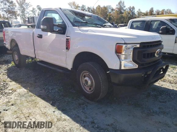 2020 Ford F-250 XL with VIN 1FTBF2B6XLEE98980, listed as a Copart auction lot 76969654 with 46,186 mi miles and Salvage title. Bid and sale history available at DreamBid. Image 4.