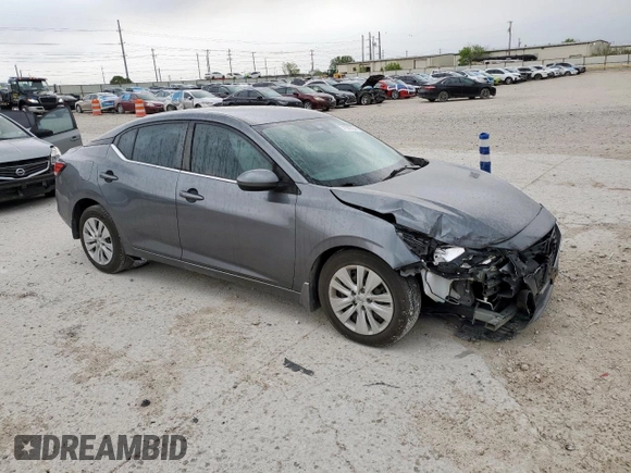 2020 Nissan Sentra S with VIN 3N1AB8BV4LY234757, listed as a Copart auction lot 51538765 with 53,342 mi miles and Salvage Title. Bid and sale history available at DreamBid. Image 4.