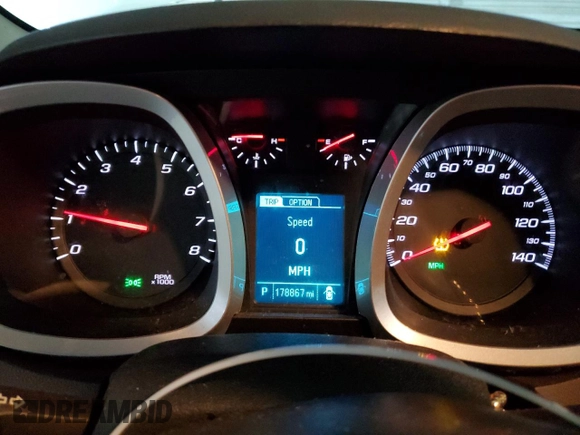 2014 Chevrolet Equinox LTZ with VIN 2GNFLHE38E6361789, listed as a Copart auction lot 82988894 with 178,867 mi miles and Salvage Title. Bid and sale history available at carsss.com. Image 9.