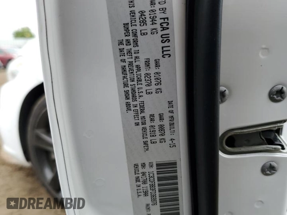 2015 Dodge Dart SXT z VIN 1C3CDFBB3FD369976, wystawiony jako Copart lot #53387705 z przebiegiem 92 801 mil mil oraz Szkoda całkowita • Salvage title. Historia ofert i sprzedaży dostępna na DreamBid. Obrazek 12.